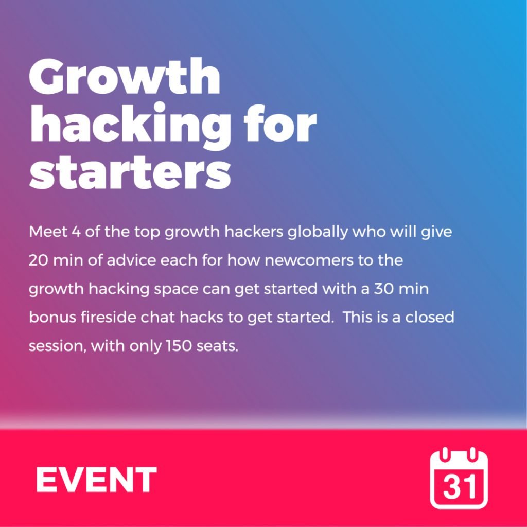 Event - Growth hacking for starters