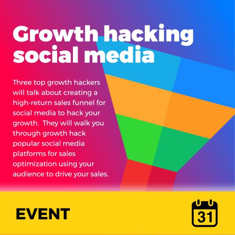 Event Growth Hacking Social Media Growth Thinking